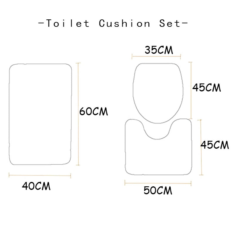 Bathroom Commode Christmas Set