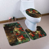 Bathroom Commode Christmas Set