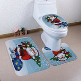 Bathroom Commode Christmas Set