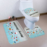 Bathroom Commode Christmas Set