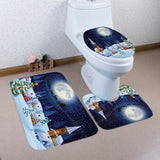 Bathroom Commode Christmas Set