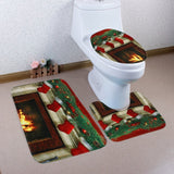 Bathroom Commode Christmas Set