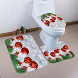 Bathroom Commode Christmas Set