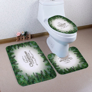 Bathroom Commode Christmas Set