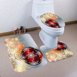 Bathroom Commode Christmas Set