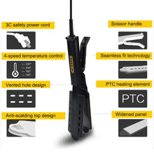 Load image into Gallery viewer, CERAMIC TOURMALINE IONIC FLAT IRON HAIR STRAIGHTENER - Etrendpro

