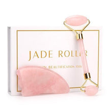 Load image into Gallery viewer, Rose Quartz &amp; Jade Face Roller kits - Etrendpro
