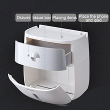Load image into Gallery viewer, Plastic Wall Mounted Toilet Paper Holder...

