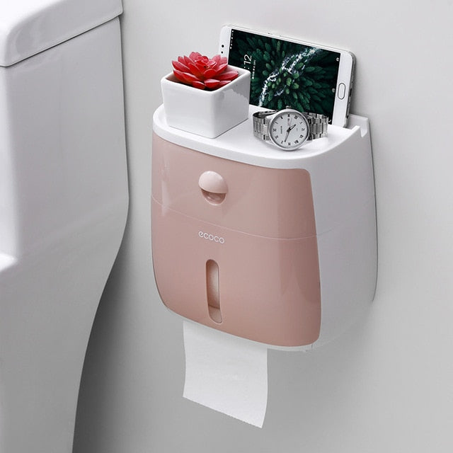 Plastic Wall Mounted Toilet Paper Holder...