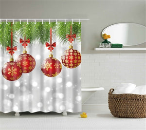 Lighted Christmas Shower Curtain...