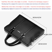 Load image into Gallery viewer, New Double Layers Men&#39;s Leather Business Briefcase....

