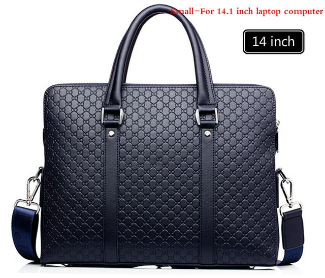 New Double Layers Men's Leather Business Briefcase....