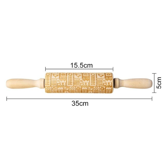 Christmas Deer Cartoon Digital Rolling Pin...