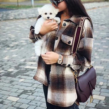 Load image into Gallery viewer, Thick elegant long sleeve Women streetwear...
