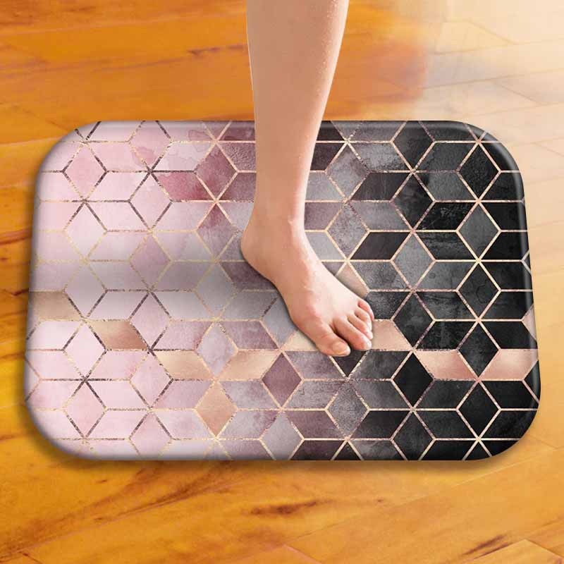 Anti-slip Mediterranean Bath mat...