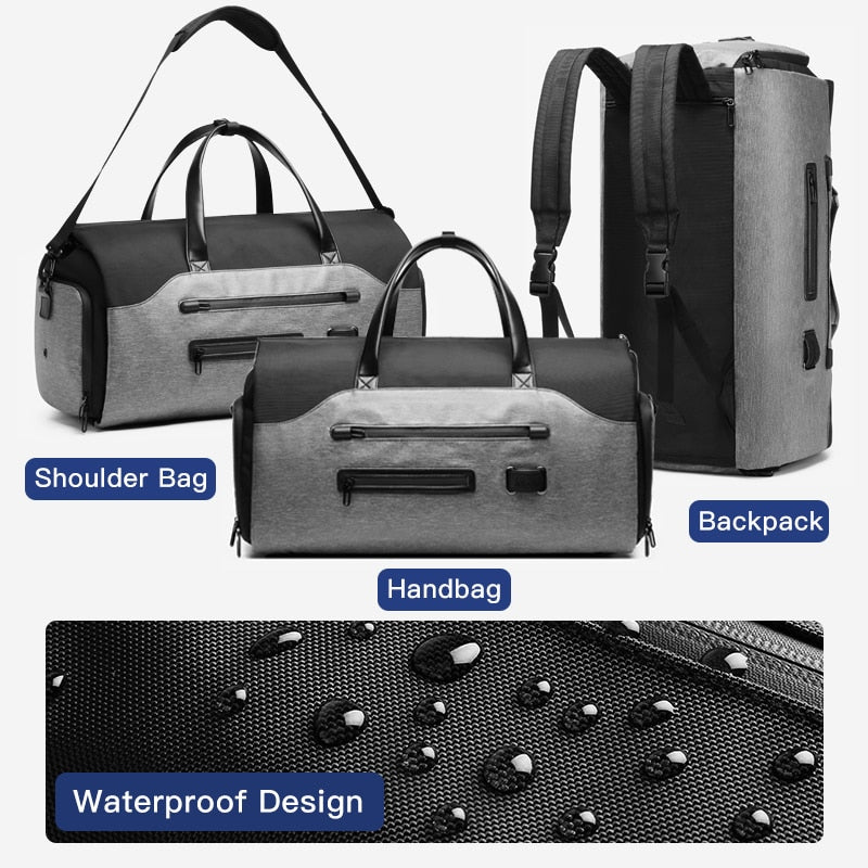 OZUKO Multifunction Men Waterproof Travel Bag...