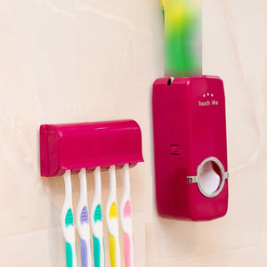 Automatic Toothpaste Dispenser And Toothbrush Holder...