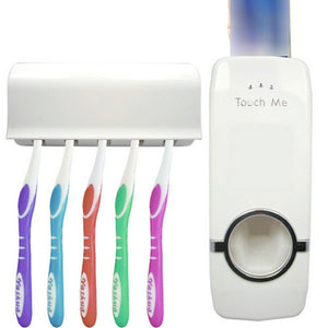 Automatic Toothpaste Dispenser And Toothbrush Holder...