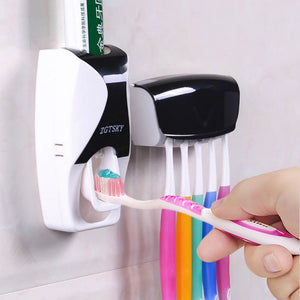 Automatic Toothpaste Dispenser Wall Mount Dust-proof...
