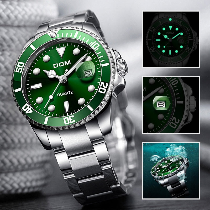 DOM Top 2019 Luxury Waterproof Watch...