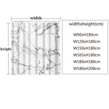 Load image into Gallery viewer, YOMDID Marble Pattern Bath Curtains...
