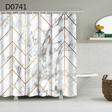 Load image into Gallery viewer, YOMDID Marble Pattern Bath Curtains...
