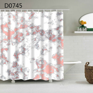 YOMDID Marble Pattern Bath Curtains...