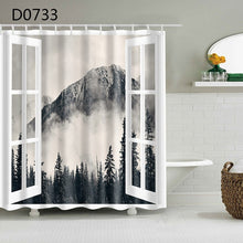 Load image into Gallery viewer, YOMDID Marble Pattern Bath Curtains...
