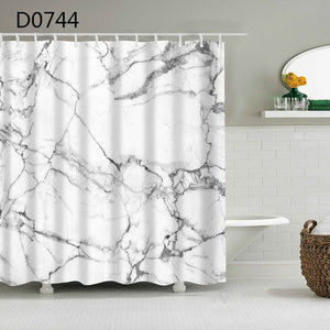 YOMDID Marble Pattern Bath Curtains...