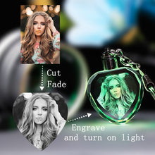 Load image into Gallery viewer, Octagonal Crafts LED Crystal Keychain..
