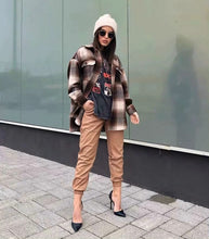 Load image into Gallery viewer, Thick elegant long sleeve Women streetwear...
