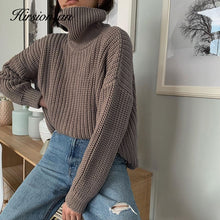 Load image into Gallery viewer, Hirsionsan Turtle Neck Women Sweater...
