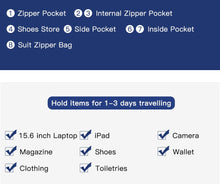 Load image into Gallery viewer, OZUKO Multifunction Men Waterproof Travel Bag...
