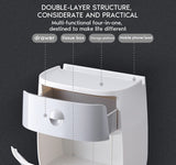 Plastic Wall Mounted Toilet Paper Holder...