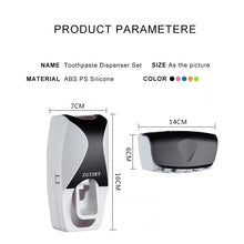 Load image into Gallery viewer, Automatic Toothpaste Dispenser Wall Mount Dust-proof...

