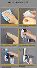 Load image into Gallery viewer, Automatic Toothpaste Dispenser Wall Mount Dust-proof...
