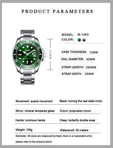 DOM Top 2019 Luxury Waterproof Watch...