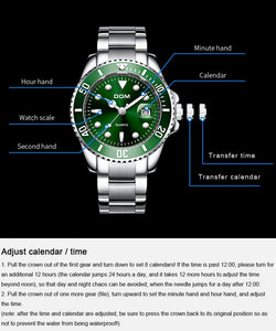 DOM Top 2019 Luxury Waterproof Watch...