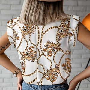 Women Elegant Lips Print blouse...