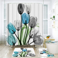 Load image into Gallery viewer, Colorful Tulip Trees Shower Curtain Set....
