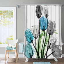 Load image into Gallery viewer, Colorful Tulip Trees Shower Curtain Set....
