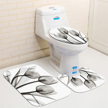 Load image into Gallery viewer, Colorful Tulip Trees Shower Curtain Set....
