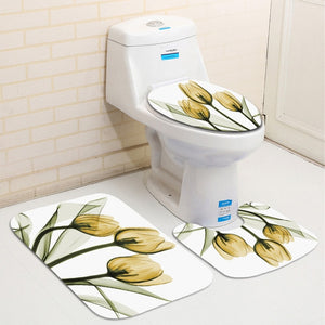 Colorful Tulip Trees Shower Curtain Set....