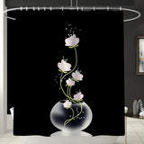 Colorful Tulip Trees Shower Curtain Set....