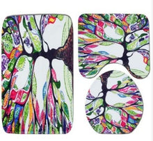 Load image into Gallery viewer, Colorful Tulip Trees Shower Curtain Set....
