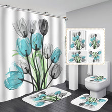 Load image into Gallery viewer, Colorful Tulip Trees Shower Curtain Set....
