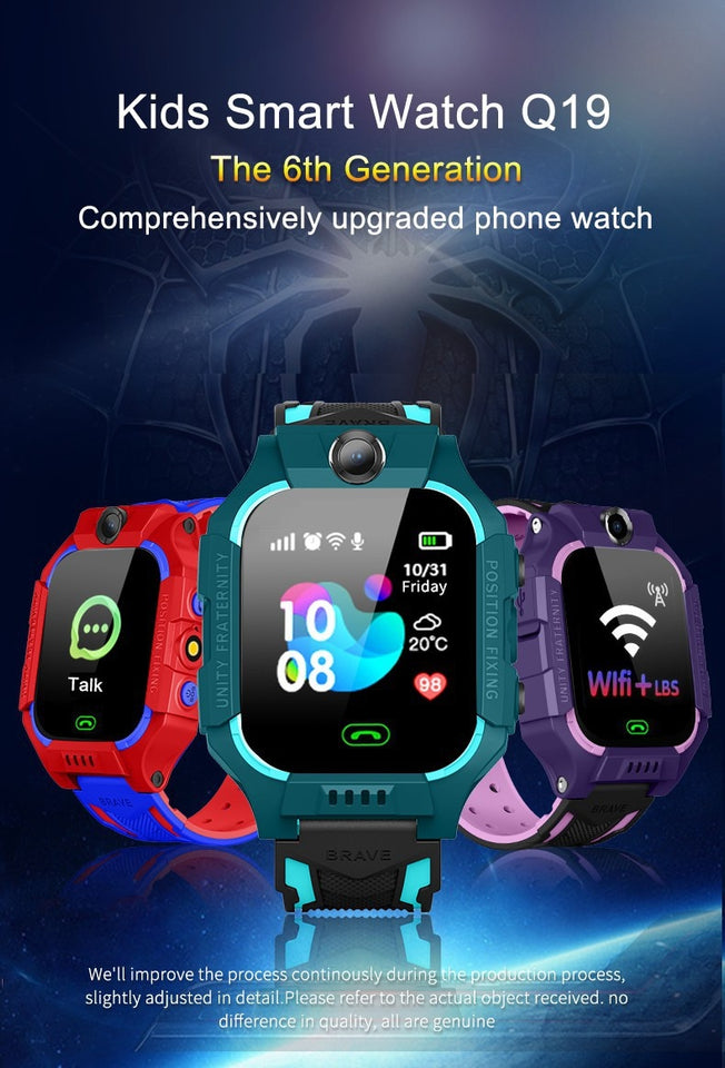 Kids Waterproof Smart Watch For IP67 IOS Android...