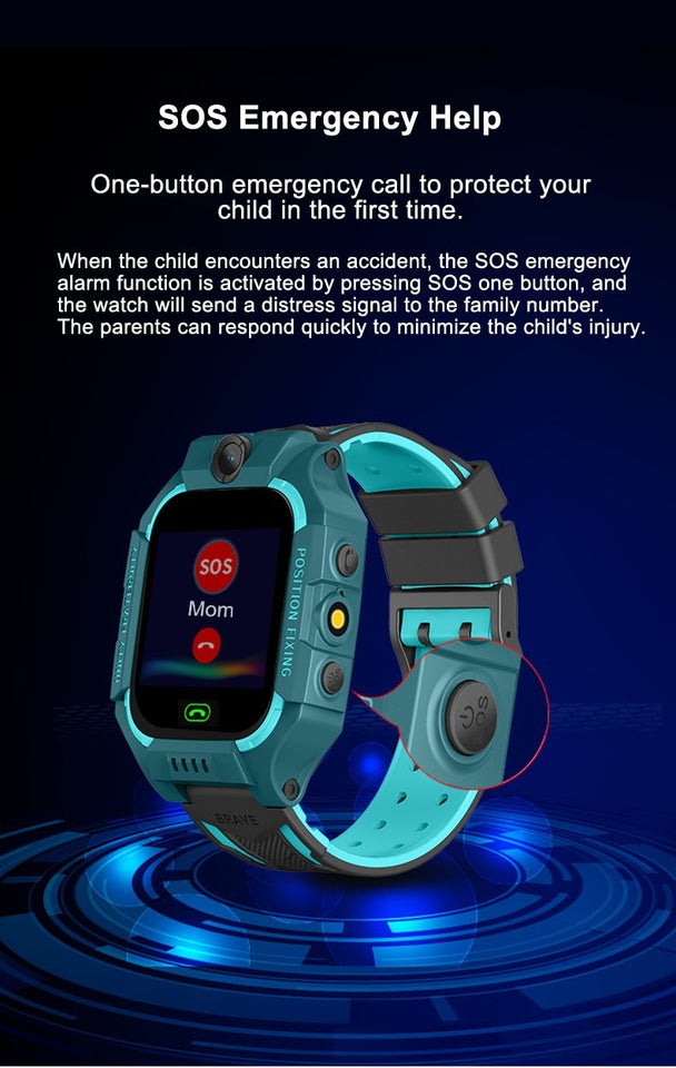 Kids Waterproof Smart Watch For IP67 IOS Android...