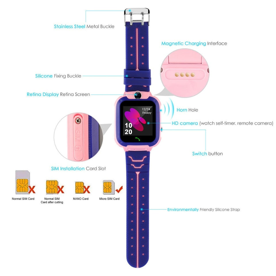 Q12 Kids Waterproof Smart Talking Watch...