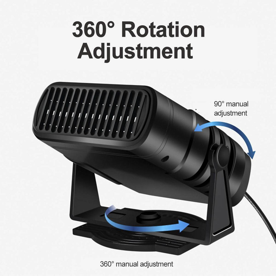 4 IN 1 12V/24V 500W Portable Car Heater